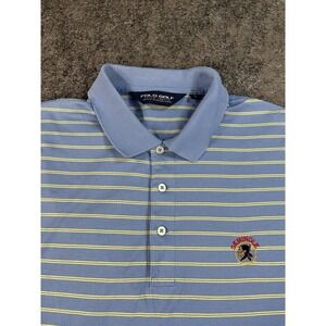 Seminole Golf Club Polo Shirt Mens Large Polo Ralph Lauren Pima Cotton Blue